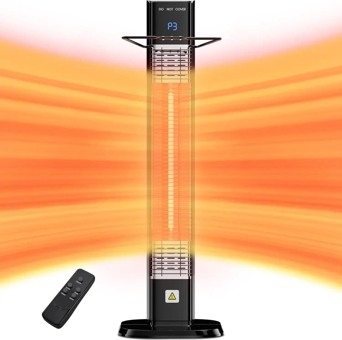 Indoor Outdoor Patio Heater 1500W Infrared Tower Remote