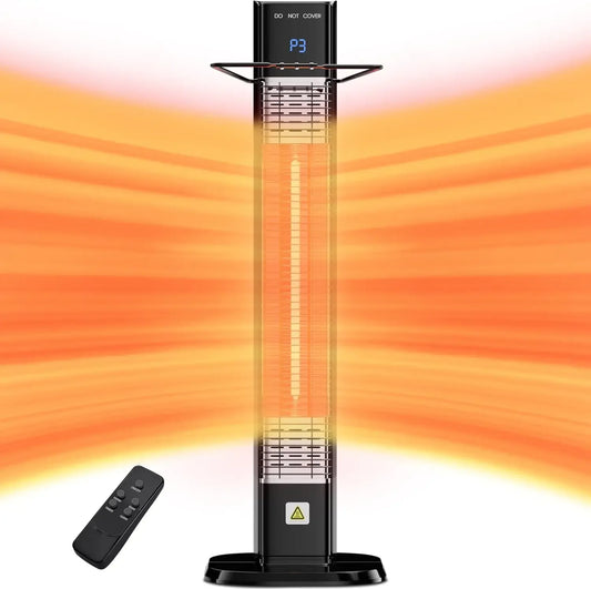 Indoor Outdoor Patio Heater 1500W Infrared Tower Remote