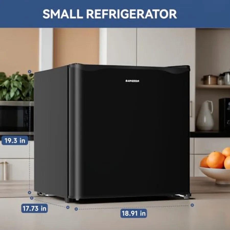 Mini Fridge 1.6 Cu Ft Freezer White Energy Saving Low Noise Compact Refrigerator