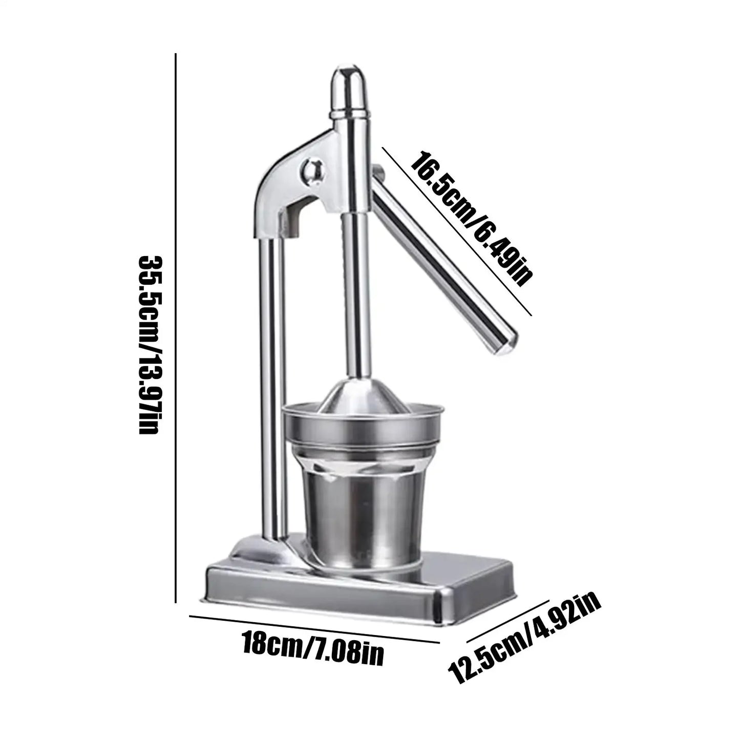Stainless Steel Manual Juicer Handheld Citrus Press For Orange Juice Kitchen