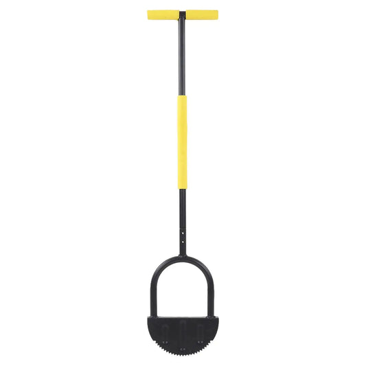 Manual Trimming Shovel Half Moon Lawn Edger High Hardness Simple Cleansing Carbon Steel Manual Trimming Shovel for Garden